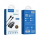 Сетевого зарядного пристрою HOCO C12Q Smart QC3.0 charger set(Micro) 18W Black (6931474716279) - зображення 2