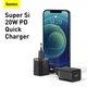 Мережевий зарядний пристрій Baseus Super Si Quick Charger 1C 20W EU Black (CCSUP-B01) - изображение 12