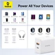 Мережевий зарядний пристрій Baseus Cube 30 Вт USB-C+USB-A PD/QC білий - изображение 13