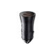 Автомобільний зарядний пристрій Baseus Golden Contactor Max Dual Fast Charger Car Charger U+C 60W Dark Gray (CGJM000113) - изображение 4