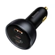 Автомобільний зарядний пристрій Baseus Qualcomm Quick Charge 5 Technology Multi-Port Fast Charge Car Charger C+C+U 160W set Gray (TZCCZM-0G) - изображение 4