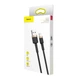 Кабель Baseus Cafule Cable USB For Lightning 2.4A 1m Gold+Black - зображення 2