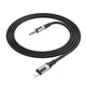 Аудіокабель BOROFONE BL19 iP to 3.5mm male, TPE, 1m, Black (6941991108327) - изображение 4