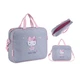 Сумка-портфель А4 Kite Hello Kitty "Кошенятко Кітті" 34х27х7 см тканева сіра з рожевим (HK25-589-1) - зображення 1