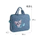 Сумка-портфель А4 Kite Studio Pets "Котик" 34х27х7 см тканевая серо-бирюзовая (SP25-589-2) - изображение 2