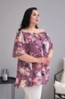Расклешенная блуза Tatiana СИЛЬВА сиреневая 60 - изображение 7