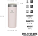 Kubek termiczny Stanley Aerolight Transit Thermobecher 470 ml Rose (10-10787-120) - obraz 3