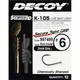 Крючок Decoy K-105 Live bait light 10 (12 шт/уп) (1562.03.40) - изображение 2