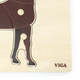 Puzzle PolarB Viga na podkładce z uchwytami Koń 44607 (6971608446078) - obraz 2