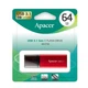 Флеш-накопичувач USB 3.2 Gen 1 Apacer AH25B 64Gb Red (AP64GAH25BR-1) - изображение 2