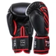 Перчатки боксерские кожаные Twins Special 5058 на липучке размер 14 унций Black-Red - изображение 2