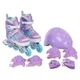 Роликовые коньки с комплектом защиты Banwei 902-9 размер 27-30 Violet-Blue - изображение 2