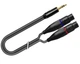 Переходной аудиокабель Jack 3.5 stereo штекер 2х XLR3 гнездо 0.5 м.п. ∅3.4×6.4 мм 1T-AIC47-00.5 - изображение 3