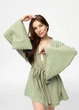 Кімоно Pretty з мусліну коротке зелене One size - зображення 6