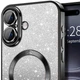 Чохол з блискітками, захисними лінзами на камеру та MagSafe на Apple iPhone 17 (6.3") (Чорний / Black) Epik (244960) - зображення 2