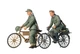 Збірна модель 1/35 Фігури німецькі солдати з велосипедами Tamiya 35240 - зображення 2
