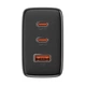 Зарядне мережеве Baseus P10152301113-00 Cube Pro GaN Fast Charger 2C+U 65W швидка зарядка для пристроїв Чорний - изображение 3