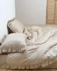 Комплект постільної білизни Cozy з рюшами лате Півтораспальний 150*200 см, простирадло 180*240 без резинки - зображення 2