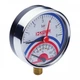 Термоманометр радиальный с нижним подключением KOER KM.821R 0-6 bar, 0-120°C, Ø80mm, 1/2" KR0214 - изображение 1