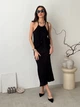 Юбка длинная осенняя женская ARTKNIT Loren 39601 M Черная (4823093471368) - изображение 2