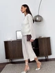 Юбка длинная осенняя женская ARTKNIT Loren 39597 M Молочная (4823093471320) - изображение 6