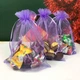 Мішечки з органзи для подарунків LOSSO 15*20 см (100 шт.) фіолетові - зображення 4