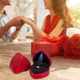 Коробочка для помолвочного кольца в форме сердца Corazón футляр с LED подсветкой для предложения / ювелирных и бижутерных изделий, красный (105063370) - изображение 2