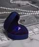 Коробочка для помолвочного кольца в форме сердца Corazón футляр с LED подсветкой для предложения / ювелирных и бижутерных изделий, синий (105063388) - изображение 3