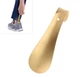Металлическая лопатка для обуви Shoe Horn ложка / рожок для кроссовок / кед / ботинок / туфель с крючком для подвешивания, 16 см, золотистая (104955815) - изображение 2