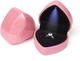 Коробочка для помолвочного кольца в форме сердца Corazón футляр с LED подсветкой для предложения / ювелирных и бижутерных изделий, розовый (105063350) - изображение 8