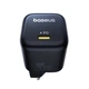 Зарядний блок живлення Type-C Baseus PicoGo GaN 45 W 20 V 3 A чорний - зображення 2