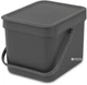 Ведро для мусора Brabantia Sort&Go 6 л Grey (109720) - изображение 1