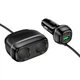 Разветвитель прикуривателя для авто на 2 гнезда Hoco Z59 |1USB/1Type-C/2 port 240W, PD30W/QC| Автомобильное зарядное устройство - изображение 13