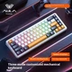 Механічна бездротова (Bluetooth + 2,4G) клавіатура з HOT SWAP AULA F65 RGB 67 Key, WIN/MAC УКР/АНГЛ WHITE/YELLOW (F65WY) - изображение 2