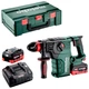 Аккумуляторный перфоратор Metabo KH 18 LTX BL 35 Q с 2 акб LiHD 18V 5.5Ah и з/у ASC 145 AIR Cooled в MetaBox 185 XL (600813660) - изображение 1
