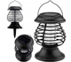 Ловушка для комарів на сонячній батареї Bug Zapper ультрафіолетова мухоловка комах інсектицидна лампа переносна проти комар світильник садовий від мошка мух моль комарі метелики знищувач літаючих шкідників (Solar-9028) - зображення 9