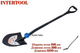 Лопата штыковая Intertool 198 x 288 x 1200 мм ручка металл (FT-2011) - изображение 1