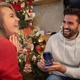 Квадратна коробочка для заручного кільця Briller футляр з LED підсвічуванням для пропозиції / ювелірних та біжутерних виробів, синій із золотистим (105065120) - зображення 4
