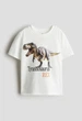 Футболка белая Tyrannosaurus Rex H&M 92см (400011025) - изображение 1