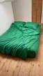 Комплект постільної білизни Cozy класичний зелений Євро 200*220 см простирадло без резинки - изображение 3