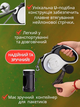 Поводок рулетка для собак 5м до 30 кг поводки для средних и крупных пород домашних животных автоматический с нейлоновой лентой LED фонариком диспенсером гигиенических пакетиков надежный противоударный корпус с противоскользящей рукояткой эргономичный - изображение 4
