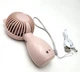 Вентилятор аккумуляторный мини с ручкой USB диаметр 6см высота 13см Handy Mini Fan JX-998 розовый - изображение 6
