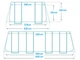 Каркасный бассейн Intex 26356 Ultra Frame 549х274х132 см с песочным насосом, тентом, подстилкой и лестницей Серый - изображение 5