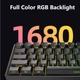 Механічна клавіатура на магнітних перемикачах IROK ND63 Pro White з RGB підсвічуванням, ENG + наклейки UA\RU - зображення 6