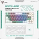 Игровая клавиатура Onikuma G52 (механическая, геймерская, проводная, USB, RGB-подсветка, 82 клавиши) - Белый - изображение 8