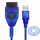Диагностический сканер адаптер VAG-COM 409.1 USB OBD2 KKL K-Line 77526 - изображение 3