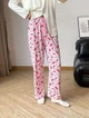 Пижаные штаны с принтом Hello Kitty, розовые, тонкие, летние, one size (10498) - изображение 1