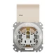 Розетка с заземлением крышкой и шторками IP44 бежевая Sedna Design & Elements SDD212024 - изображение 2