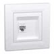 Розетка компьютерная тип 6e UTP Asfora Schneider Electric белая EPH4700121 - изображение 1