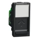 Розетка компьютерная RJ45 кат.5 UTP (1 модуль) Unica New Schneider Electric антрацит NU341054 - изображение 1